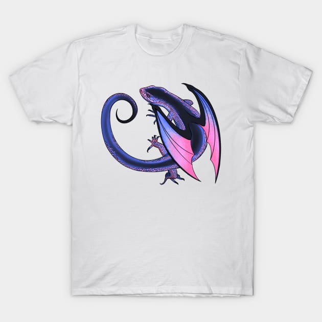 Omnisexual Pride Dragon T-Shirt by AlanaReneArt